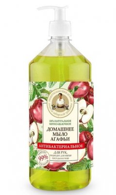 Купить бабушка агафья мыло антибактериальное мятно-яблочное, 1000мл в Балахне