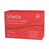Купить sibella (сибелла) дуослим кофе с ароматом капучино, пакет-саше 2г, 10 шт бад в Балахне