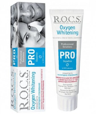 Купить рокс (r.o.c.s) зубная паста pro кислородное отбеливание, 60г в Балахне