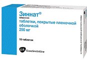 Купить зиннат, таблетки, покрытые пленочной оболочкой 250мг, 10 шт в Балахне