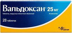 Купить вальдоксан, таблетки, покрытые пленочной оболочкой 25 мг, 28 шт в Балахне