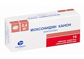 Купить моксонидин-канон, таблетки, покрытые пленочной оболочкой 0,4мг, 14 шт в Балахне