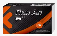 Купить пин ап, таблетки, покрытые пленочной оболочкойо 5мг, 28шт в Балахне