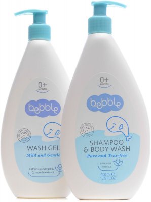 Купить bebble (бэббл) набор: шампунь для волос и тела 400мл+ гелья для мытья 400мл в Балахне