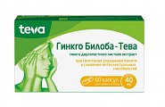 Купить гинкго билоба-тева, капсулы 40 мг, 60 шт в Балахне