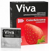 Купить viva (вива) презервативы ароматизированные цветные 3шт в Балахне