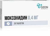 Купить моксонидин, таблетки, покрытые пленочной оболочкой 0,4мг 28 шт в Балахне