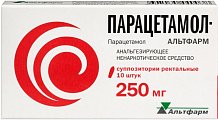 Купить парацетамол-альтфарм, суппозитории ректальные 250мг, 10 шт в Балахне