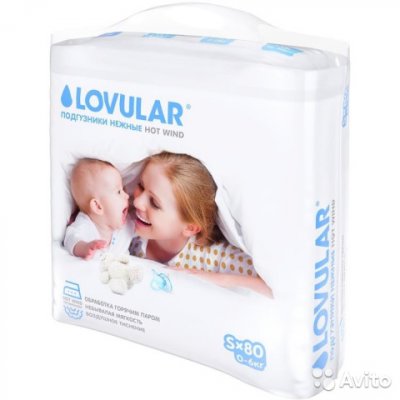 Купить lovular (ловулар) подгузники для детей hot winds s 0-6кг 80 шт в Балахне
