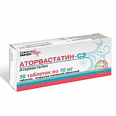 Купить аторвастатин-сз, таблетки, покрытые пленочной оболочкой 10мг, 30 шт в Балахне