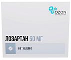 Купить лозартан, таблетки, покрытые пленочной оболочкой 50мг, 60 шт в Балахне