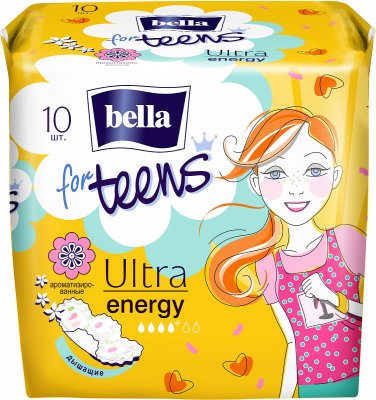 Купить bella (белла) прокладки for teens ultra energy супертонкие део 10 шт в Балахне