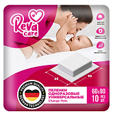 Купить reva care (рева кеа) пеленки одноразовые для детей взрослых и лежачих больных 60х90, 10шт в Балахне