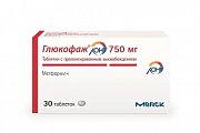 Купить глюкофаж лонг, таблетки с пролонгированным высвобождением 750мг, 30 шт в Балахне
