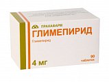 Купить глимепирид, таблетки 4мг, 90 шт в Балахне