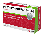 Купить метопролол-велфарм, таблетки 50мг, 60 шт в Балахне