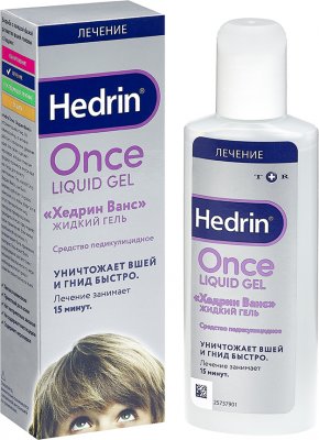 Купить hedrin once (хендрин ванс), средство педикулицидный (от вшей и гнид) жидкий гель, 100мл в Балахне