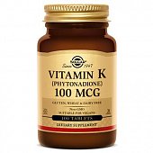 Купить solgar (солгар) витамин к 100мкг, таблетки 100 шт бад в Балахне