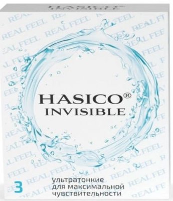 Купить hasico (хасико) презервативы invisible, ультратонкие 3 шт. в Балахне