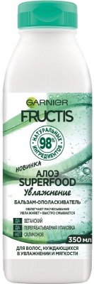 Купить garnier fructis (гарньер фруктис) бальзам-ополаскиватель увлажнение суперфуд алоэ 350мл в Балахне