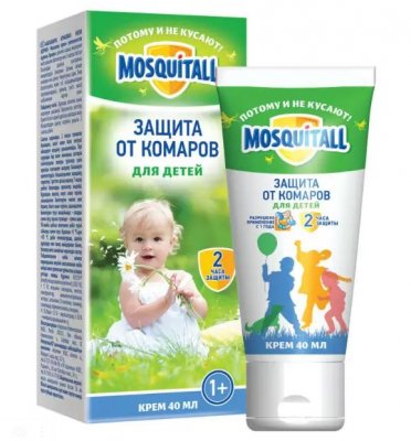 Купить mosquitall (москитолл) нежная защита крем от комаров детский 40 мл в Балахне