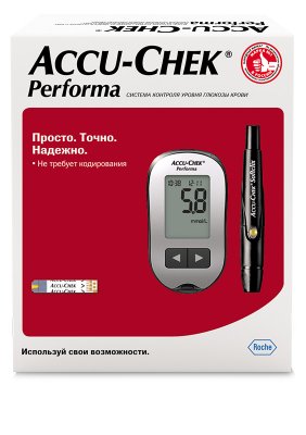 Купить глюкометр accu-chek performa (акку-чек), комплект в Балахне