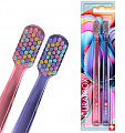 Curaprox (Курапрокс) набор зубных щеток Ultrasoft Colorful Curls ультра мягкая 2023 2шт