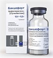 Купить бакцефорт, порошок для приготовления раствора для внутривенного и внутримышечного введения 1,5г+1,5г, флакон в Балахне