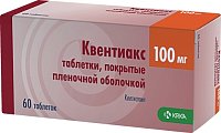 Купить квентиакс, таблетки, покрытые пленочной оболочкой 100мг, 60 шт в Балахне