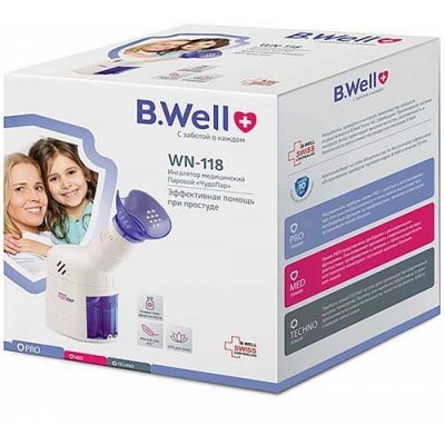 Купить b.well (би велл) ингалятор паровой wn-118 с термостатом+косметическая маска в Балахне