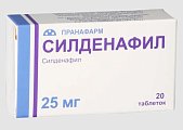 Купить силденафил, таблетки, покрытые пленочной оболочкой 25мг, 20 шт в Балахне