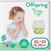 Купить offspring (оффспринг) подгузники-трусики детские размер xl, 12-20 кг 30 шт лимоны в Балахне