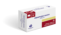 Купить ивабрадин-канон, таблетки, покрытые пленочной оболочкой 7,5мг, 56 шт в Балахне