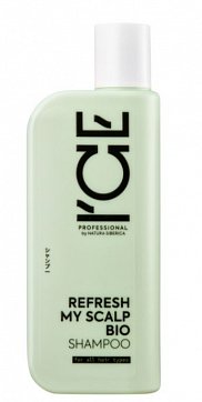 Натура Сиберика ICE Professional by шампунь для всех типов волос Детокс Refresh My Scalp, 250мл