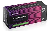 Купить аторвастатин-медисорб, таблетки, покрытые пленочной оболочкой 20мг, 30 шт в Балахне