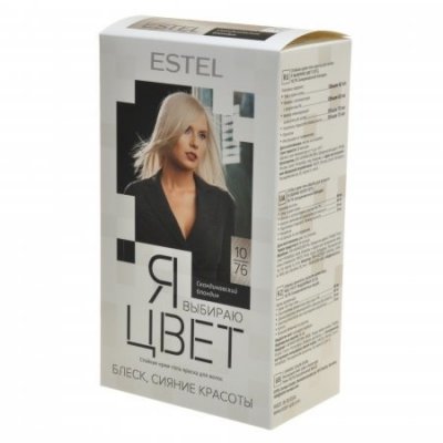 Купить estel (эстель) крем-гель краска для волос я выбираю цвет тон 10/76 скандинавский блондин в Балахне