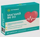Купить магний в6 д3 летофарм, капсулы массой 600мг 30шт. + капсулы массой 370мг 30 шт. бад в Балахне