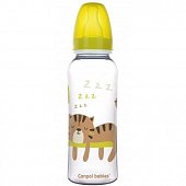Купить canpol (канпол) бутылочка pp с силиконовой соской africa с 12 месяцев желтая, 250мл в Балахне