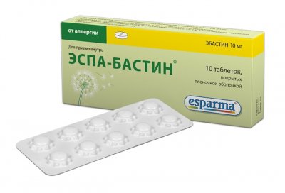 Купить эспа-бастин, таблетки, покрытые пленочной оболочкой 10мг, 10 шт от аллергии в Балахне