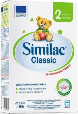 Купить симилак (similac) классик 2, смесь молочная 6-12 месяцев, 300г в Балахне