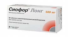 Купить сиофор лонг, таблетки с пролонгированным высвобождением 500 мг, 60 шт в Балахне