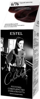 Купить estel (эстель) краска-уход для волос celebrity тон 6/76 горький шоколад в Балахне