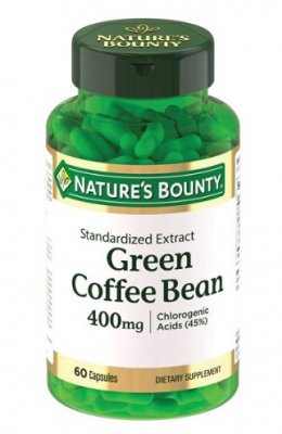 Купить nature's bounty (нэйчес баунти) зеленые кофейные зерна 400мг, капсулы 525мг 60 шт бад в Балахне