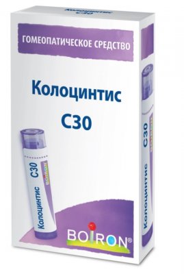 Купить колоцинтис с30, гомеопатический монокомпонентный препарат растительного происхождения, гранулы гомеопатические 4 гр в Балахне