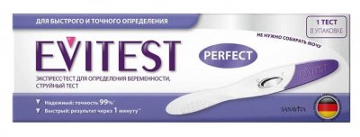 Купить тест для определения беременности evitest (эвитест) perfect струйный 1 шт в Балахне