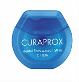 Купить curaprox (курапрокс) зубная нить вощенная с мятой, 50м, df834 в Балахне