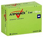 Купить апроваск, таблетки, покрытые пленочной оболочкой 5мг+150мг, 28 шт в Балахне