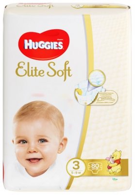 Купить huggies (хаггис) подгузники elitesoft 3, 5-9кг 80 шт в Балахне