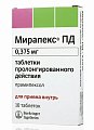 Купить мирапекс пд, таблетки пролонгированного действия 0,375мг, 10 шт в Балахне