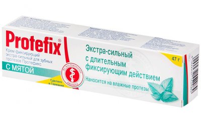 Купить протефикс (protefix) крем для фиксации зубных протезов мята 40мл в Балахне